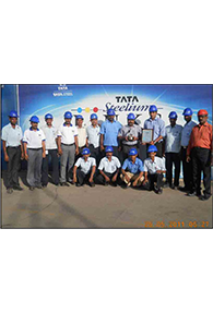 Proud group members of SKM Metal Processors holding the ACE+ award - 2006 and Safety Excellence Award